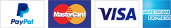 Accept Paypal, VISA, MasterCard
