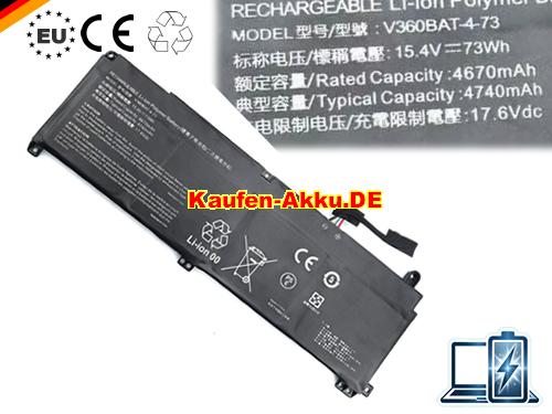 EU Ersatz Laptop Batterie Für Clevo V360bat-4-73 15.4v 73wh 4670mah