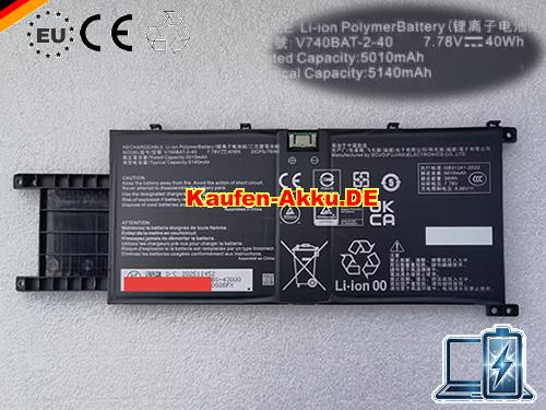 EU Echt Clevo V740bat-2-40 Batterie 7.78v 40wh 2icp5/78/80