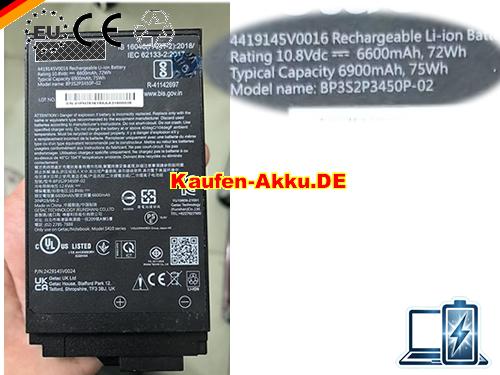 EU Genuine Getac 4419145v0016 Battery Bp3s2p3450p-02 10.8v 6600mah 72wh