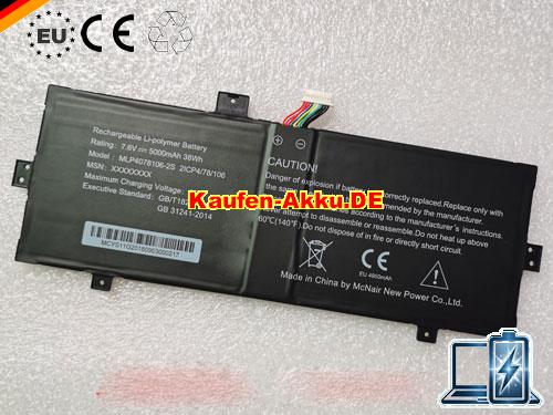 EU Mcnair Mlp4078106-2s Baterie 2icp4/78/106 Rechargeable Li-polymer 7.6v