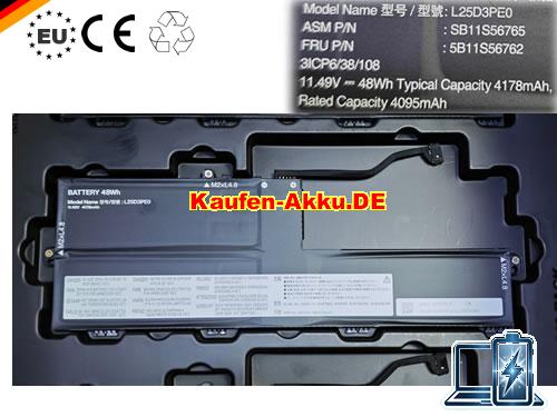 EU Echt L25d3pe0, L25m3pe0 Batterie Lenovo 11.49v 48wh