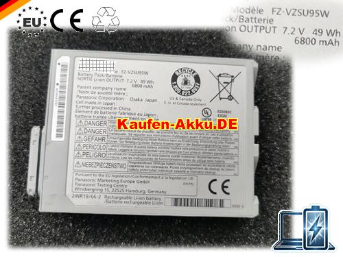 EU Autentico Panasonic Fz-vzsu95w Batteria Fz-vzsu95js 7.2v 49wh