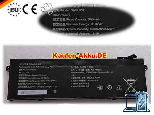EU Genuine Snbl003 Battery Scud 15.4v 5845mah For Mechrevo 15 Pro