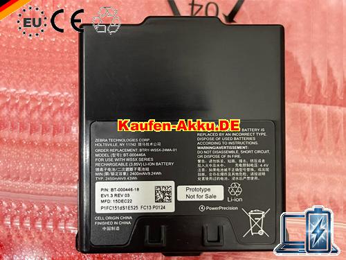 EU Genuíno Bt-000446a Bateria Btry-ws5x-24ma-01 Para Zebra 3.85v 2400mah