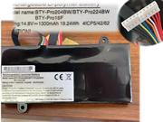 EU Echt Getac Bty-pro204bw Bty-pro224bw Batery Bty-pro16f 14.8v 1300mah