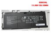 EU Echt Hp Gd03xl Batterie, Hstnn-ab1e 11.58v 59.16wh