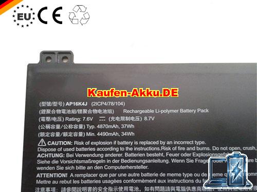 Images 2 Of EU Acer Ap16k4j Bateria Li-ion 37wh 4860mah 7.6v