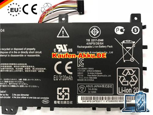 Images 3 Of EU Autentico B41n1304 Batteria Pack Per Asus Vivobook V451la Computer Portatile