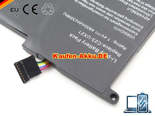 Images 3 Of EU Li-polymer Rechargeable C23-ux21 Baterie Pro Asus Zenbook Ux21 Ux21e Series 35wh