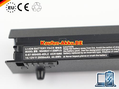 Images 2 Of EU Nouvelle W840bat-4 6-87-w840s-4dl2 6-87-w840s-4dl1 Batterie Pour Clevo W840sn Schenker S403 Fhd Gt745m Barebones Ultrabook