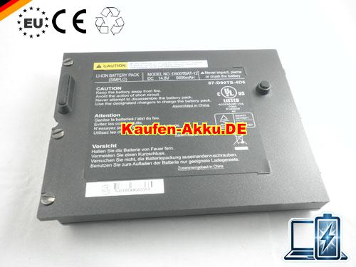 Images 5 Of EU Clevo D900tbat-12,87-d90ts-4d6, Portanote D9k, Portanote D9t D90k, Portanote D90t, Portanote D900, Portanote D900k Batería 6600mah 12-cells