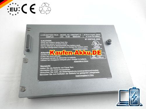 Images 5 Of EU Autentico Clevo D900tbat-12 87-d9tas-4d6 Portanote D900 D900k Batteria 6600mah 12-cell Grey
