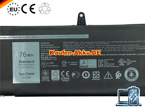 Images 2 Of EU Li-ion Tdw5p 0v9xd7 Batterie Pack Pour Dell Alienware 13 Series Ordinateur Portable 76wh 15.2v