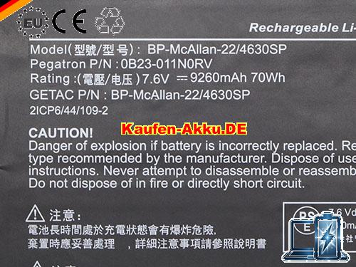  Images 4 Of EU Autentico Getact Bp-mcallan-22/4630sp Batteria 0b23-011n0rv 70wh 7.6v