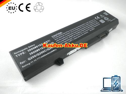 Images 1 Of EU Hasee 3800#8162 Pst, 3800#8162 Scud, Q200, Q200p Batterie 4400mah Black