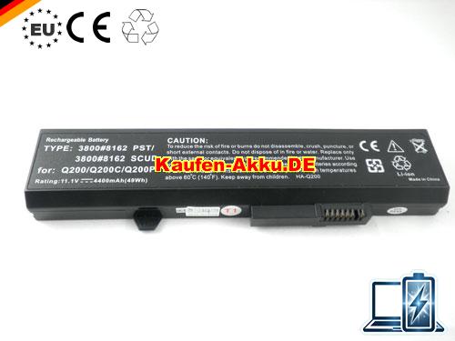 Images 5 Of EU Hasee 3800#8162 Pst, 3800#8162 Scud, Q200, Q200p Batterie 4400mah Black