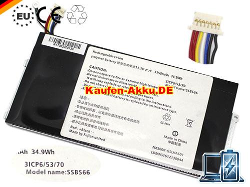 Images 1 Of EU Hasee Ssbs66 Batterie Li-polymer 11.1v 34.9wh