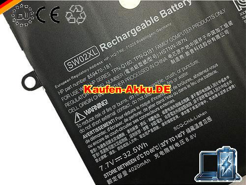  Images 2 Of EU Autentico Hp Sw02xl Hstnn-ib7n Batteria Per X2 Series 33wh