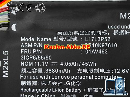  Images 2 Of EU Genuíno Lenovo L17l3p52 Bateria Sb10k97610 01av463 Rechargeable 45wh 11.1v