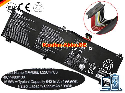  Images 1 Of EU Echt L22c4pc3 Batterie L22b4pc3 Für Lenovo  Laptop 15.56v 99.9wh 6421mah