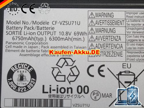 Images 2 Of EU Autentico Cf-vzsu71u Cf-vzsu46u Batteria Per Panasonic Toughbook Cf31 Cf-53 Series