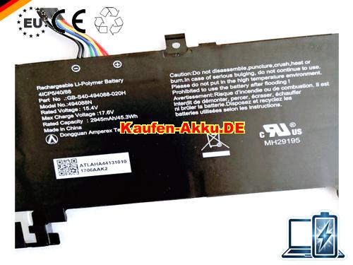 Images 2 Of EU Originální Sager 494088n Baterie Gb-s40-494088-020h Li-polymer 15.4v 45.3wh