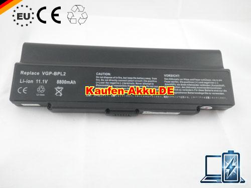  Images 5 Of EU 12-cell Sony Vgp-bps2 Vgp-bpl2  Vgn-fe880e Vgp-bps2c Vgp-bps2a Vgp-bps2b Vaio Vgn-c Vgn-fe Vgn-fj Vgn-fs Series Batteria 8800mah