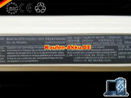 Images 2 Of EU Echt White Toshiba Pa5283u Batterie Pa5247u-1brs Li-ion 14.8v 4 Cells Rechargeable